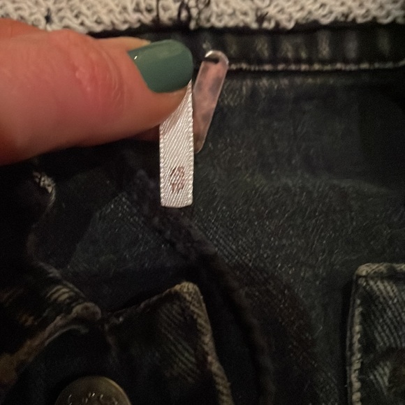 Free People Distressed Denim Hoodie XS - Picture 5 of 8